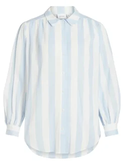 Vila Blusen*VILULLY L/S OVERSIZE SHIRT/VOL cloud dancer 4