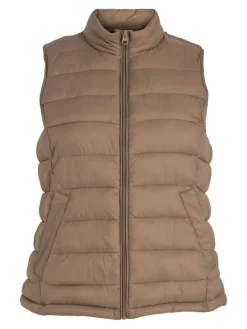 Vila Westen*VIMINSK SHORT WAISTCOAT Walnut