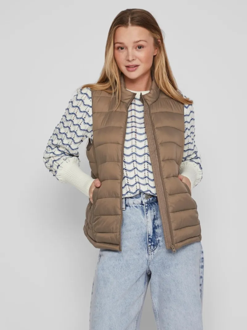 Vila Westen*VIMINSK SHORT WAISTCOAT Walnut