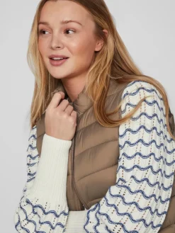 Vila Westen*VIMINSK SHORT WAISTCOAT Walnut