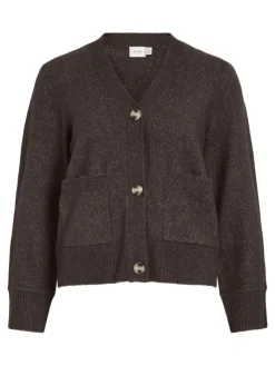 Vila Pullover & Sweatshirts*VIMIRAZ V-NECK L/S KNIT CARDIGAN/PB Coffee Bean