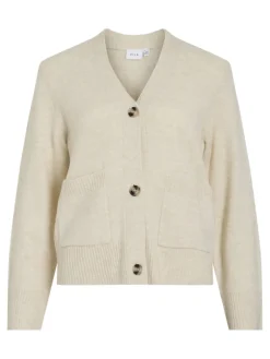 Vila Pullover & Sweatshirts*VIMIRAZ V-NECK L/S KNIT CARDIGAN/PB birch