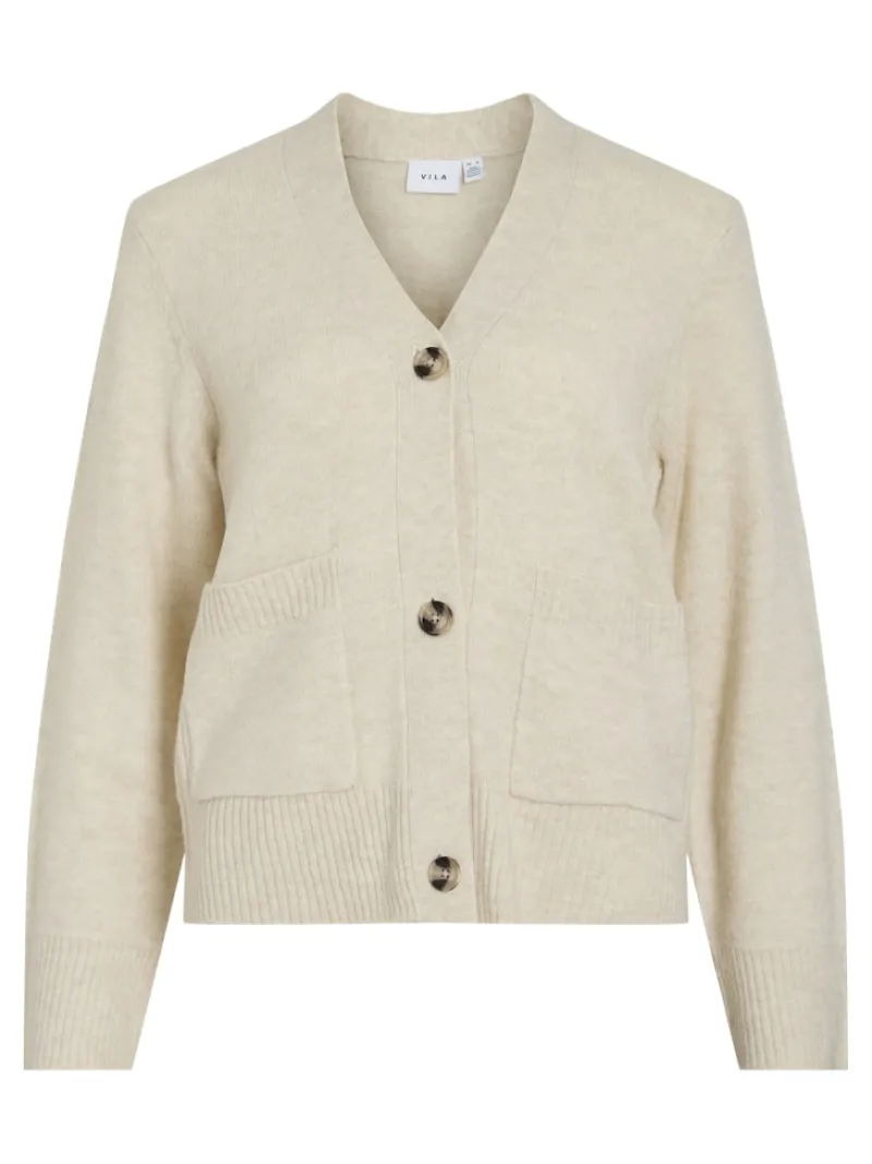 Vila Pullover & Sweatshirts*VIMIRAZ V-NECK L/S KNIT CARDIGAN/PB birch
