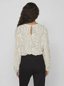 Vila Blusen*VIMIST L/S TOP /E Feather Gray