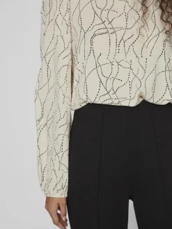 Vila Blusen*VIMIST L/S TOP /E Feather Gray