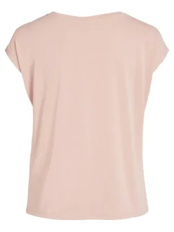 Vila Shirts*VIMODALA V-NECK S/S TOP/SU - NOOS Misty Rose