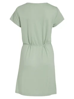 Vila Kleider*VIMOONEY S/S STRING DRESS /1/KA Cameo Green