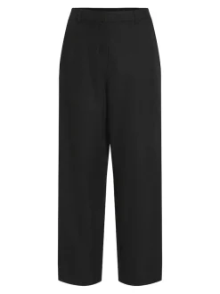 Vila Hosen*VINELLIE HW PANTS black beauty
