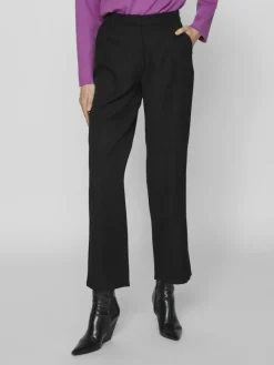 Vila Hosen*VINELLIE HW PANTS black beauty