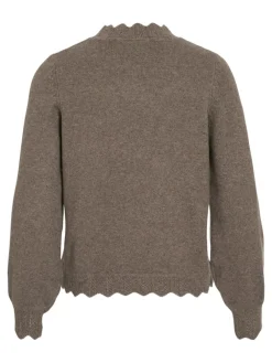 Vila Pullover & Sweatshirts*VINIKOLINA O-NECK L/S KNIT TOP - NOOS Falcon