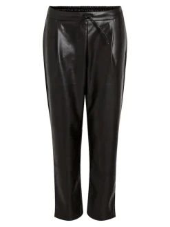 Vila Hosen*VINILLE RW COATED 7/8 PANTS - NOOS Black