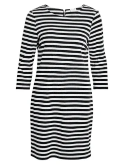 Vila Kleider*VININNY 3/4 O-NECK DRESS - NOOS black beauty