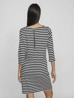 Vila Kleider*VININNY 3/4 O-NECK DRESS - NOOS black beauty
