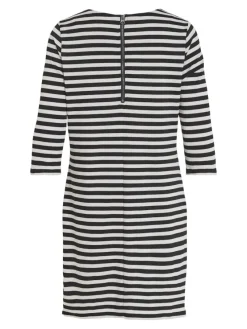 Vila Kleider*VININNY 3/4 O-NECK DRESS - NOOS black beauty