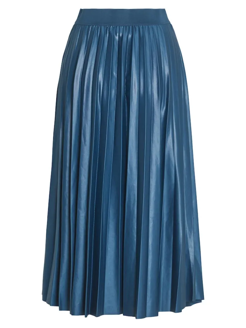 Vila Röcke*VINITBAN MIDI SKIRT - NOOS moroccan blue