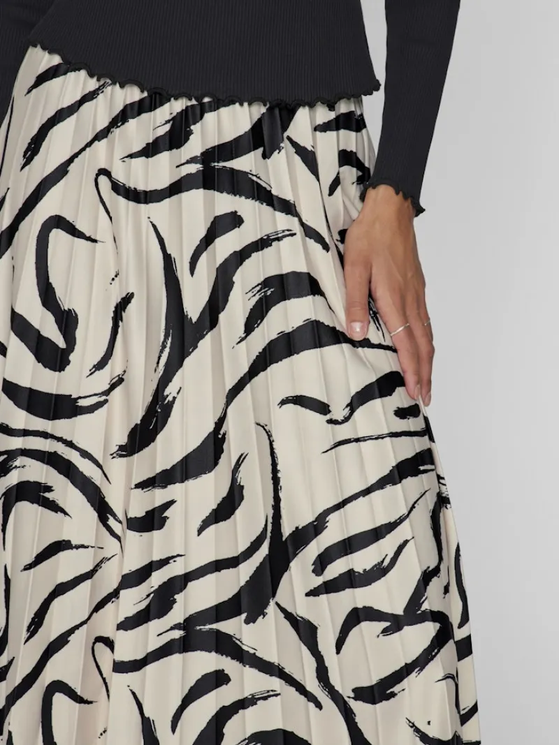 Vila Röcke*VINITBAN PRINT MIDI SKIRT - NOOS birch6