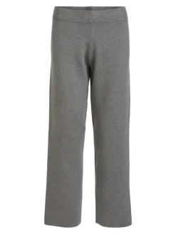 Vila Hosen*VIOLIVIE RW 7/8 KNIT PANT/SU Medium Grey Melange
