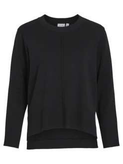 Vila Pullover & Sweatshirts*VIOSTRIA O-NECK L/S KNIT TOP-NOOS black beauty