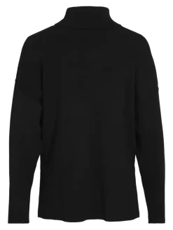 Vila Pullover & Sweatshirts*VIOSTRIA ROLLNECK L/S KNIT TOP-NOOS black beauty