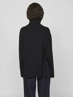 Vila Pullover & Sweatshirts*VIOSTRIA ROLLNECK L/S KNIT TOP-NOOS black beauty