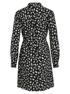 Vila Kleider*VIPAYA L/S SHIRT DRESS - NOOS black2
