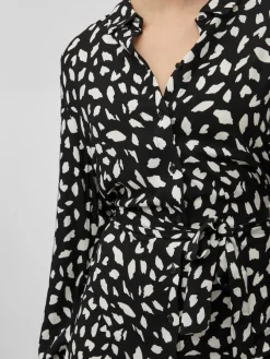 Vila Kleider*VIPAYA L/S SHIRT DRESS - NOOS black2