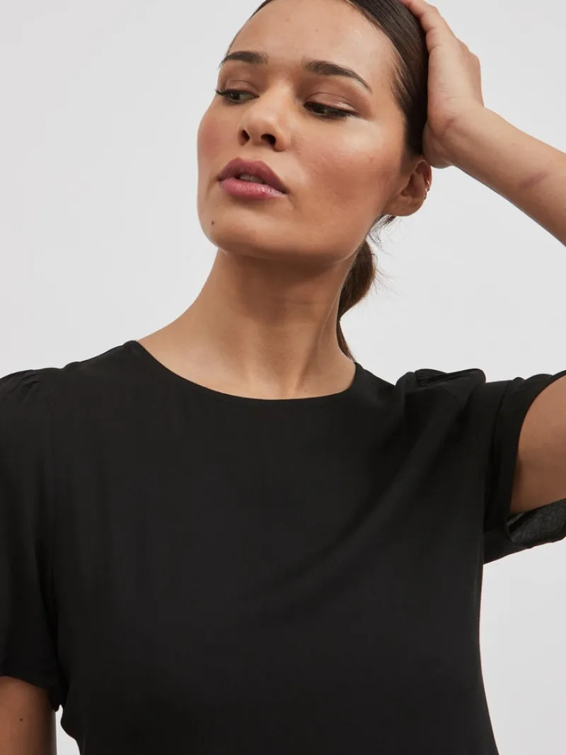 Vila Kleider*VIPAYA S/S DRESS black1