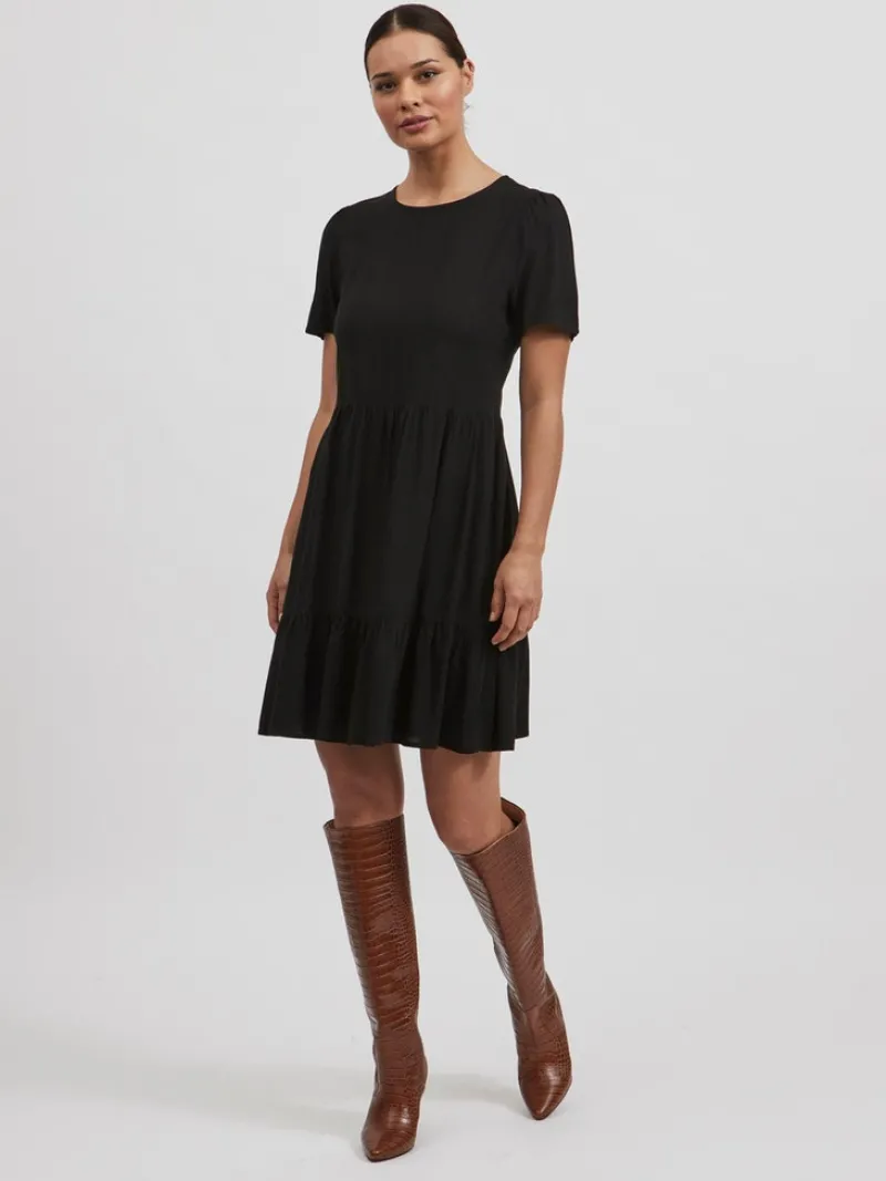 Vila Kleider*VIPAYA S/S DRESS black1