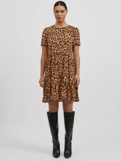 Vila Kleider*VIPAYA S/S DRESS Butterum-LEO