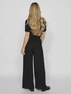 Vila Hosen*VIPLISA HW LOOSE PANTS - NOOS black beauty