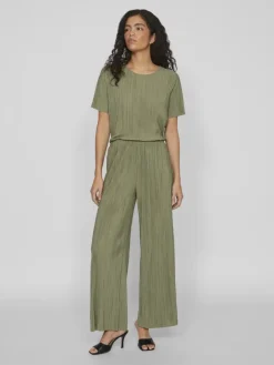 Vila Hosen*VIPLISA HW LOOSE PANTS - NOOS oil green