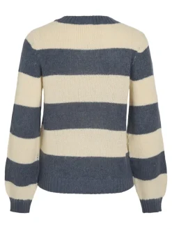 Vila Pullover & Sweatshirts*VIPOLANA NEW L/S STRIPE KNIT TOP Vintage Indigo