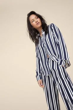 Vila Hosen*VIRASHA RW WIDE PANT/SU/PB Navy Blazer