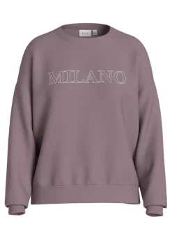 Vila Pullover & Sweatshirts*VIREFLECT CITY O-NECK L/S TOP/LC toadstool