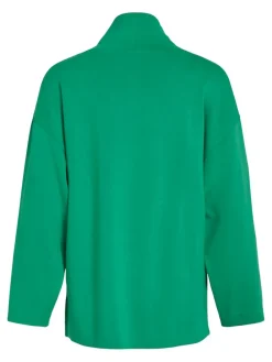 Vila Pullover & Sweatshirts*VIREFLECTA HIGH NECK L/S SWEAT TOP/SU bright green