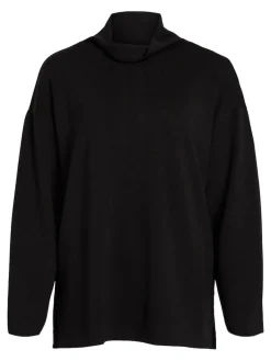 Vila Pullover & Sweatshirts*VIREFLECTA HIGH NECK L/S SWEAT TOP/SU Black