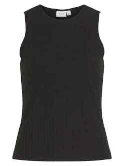 Vila Shirts*VIRIBINI S/L TANK TOP black beauty