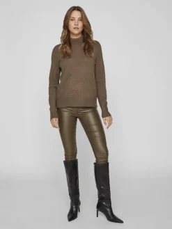 Vila Pullover & Sweatshirts*VIRIL CREWNECK L/S KNIT TOP - NOOS Crocodile