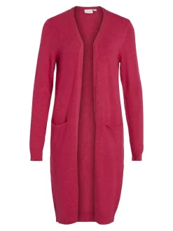 Vila Pullover & Sweatshirts*VIRIL LONG L/S KNIT CARDIGAN - NOOS dunkelrosa1