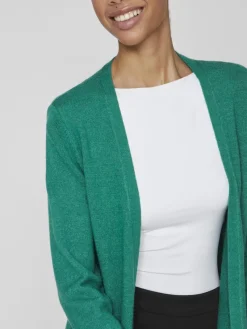 Vila Pullover & Sweatshirts*VIRIL LONG L/S KNIT CARDIGAN - NOOS Ultramarine Green