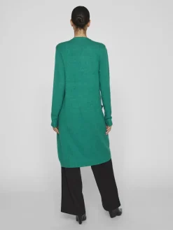 Vila Pullover & Sweatshirts*VIRIL LONG L/S KNIT CARDIGAN - NOOS Ultramarine Green