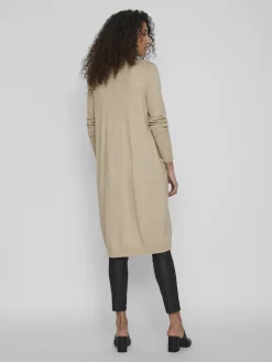 Vila Pullover & Sweatshirts*VIRIL LONG L/S KNIT CARDIGAN - NOOS natural melange