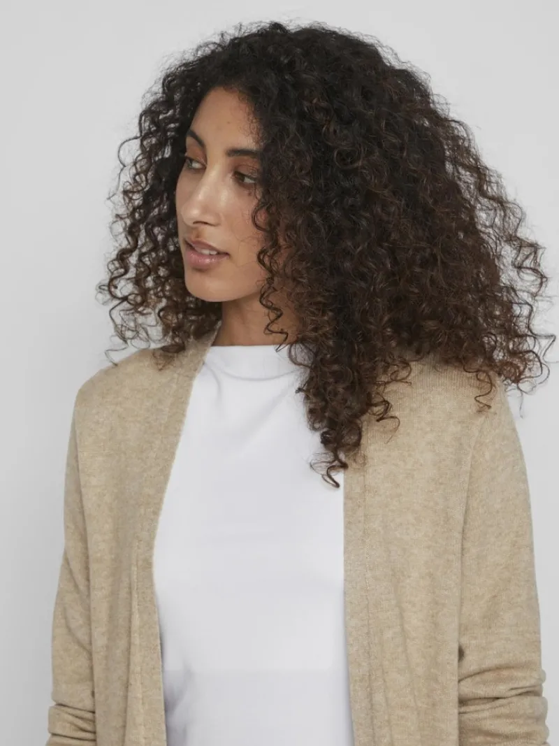 Vila Pullover & Sweatshirts*VIRIL LONG L/S KNIT CARDIGAN - NOOS natural melange