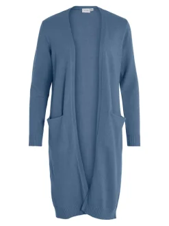 Vila Pullover & Sweatshirts*VIRIL LONG L/S KNIT CARDIGAN - NOOS coronet blue