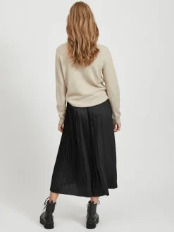 Vila Pullover & Sweatshirts*VIRIL O-NECK L/S KNIT TOP - NOOS hellbraun1