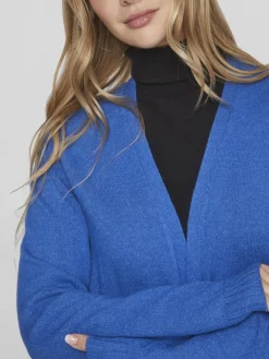 Vila Pullover & Sweatshirts*VIRIL OPEN L/S KNIT CARDIGAN - NOOS blau3