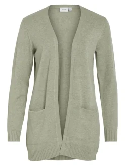 Vila Pullover & Sweatshirts*VIRIL OPEN L/S KNIT CARDIGAN - NOOS oil green