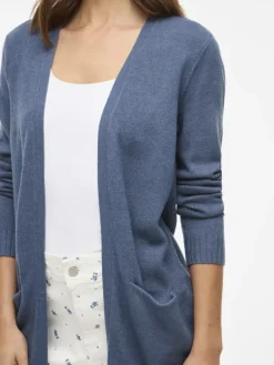 Vila Pullover & Sweatshirts*VIRIL OPEN L/S KNIT CARDIGAN - NOOS Vintage Indigo