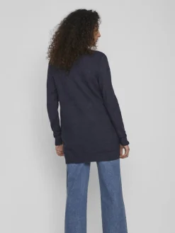 Vila Pullover & Sweatshirts*VIRIL OPEN L/S KNIT CARDIGAN - NOOS blau4