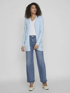 Vila Pullover & Sweatshirts*VIRIL OPEN L/S KNIT CARDIGAN - NOOS blau2